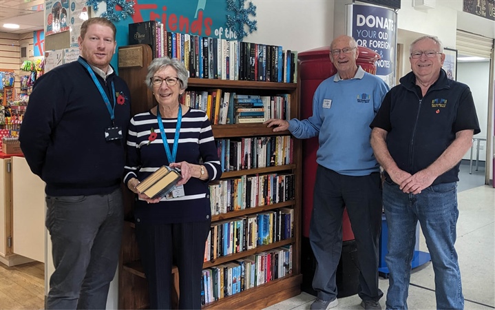 Friarage Shop bookcase donated by Northallerton Men's Shed