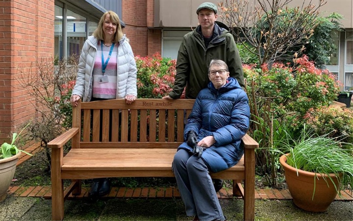 Dr Brereton remembered with wooden bench in Friarage garden